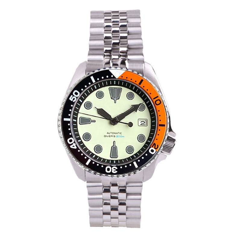 Tandorio 41mm Diving Style Sapphire Full Lume Dial Japan NH35A Auto Men Watch