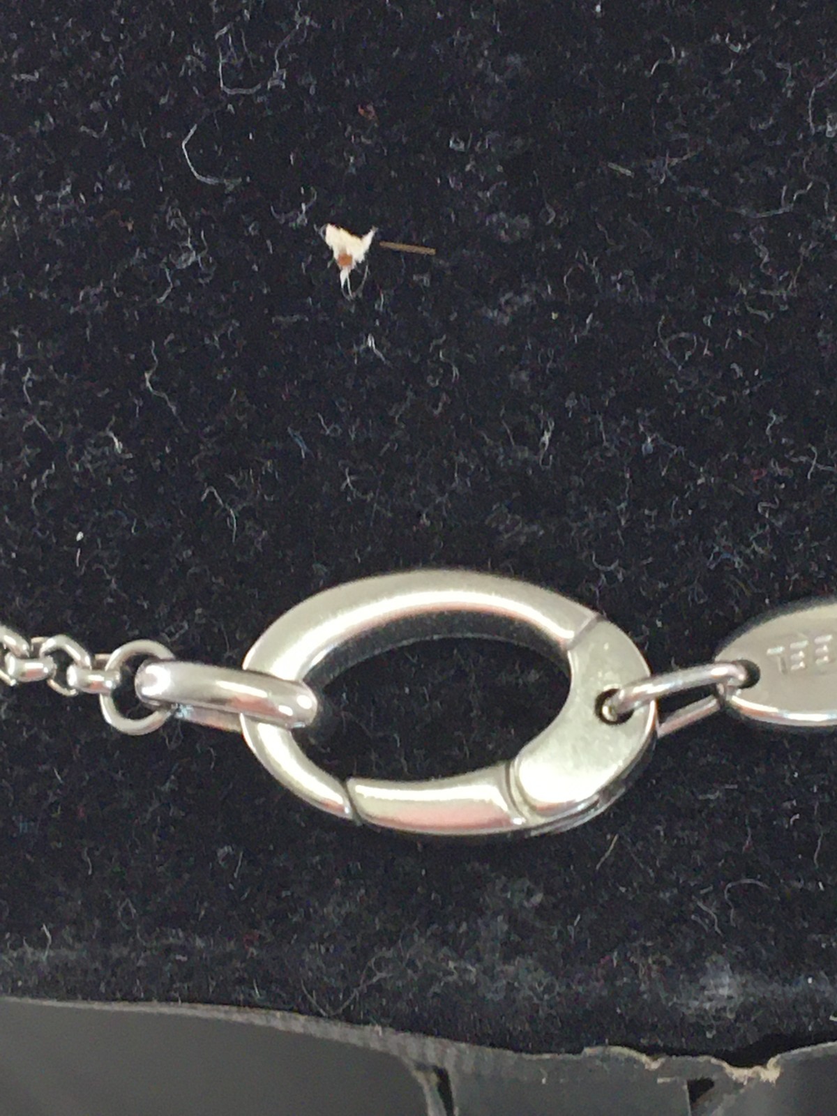 Fossil Necklace Women’s Stainless Steel Assorted Beads Dangle Necklace (H12)
