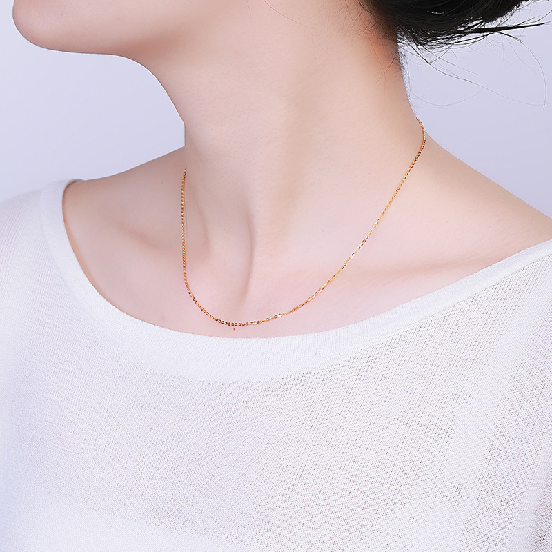 24″ Stainless Steel Chain Necklace for Women Men Pendant Silver/Gold/Rose Gold