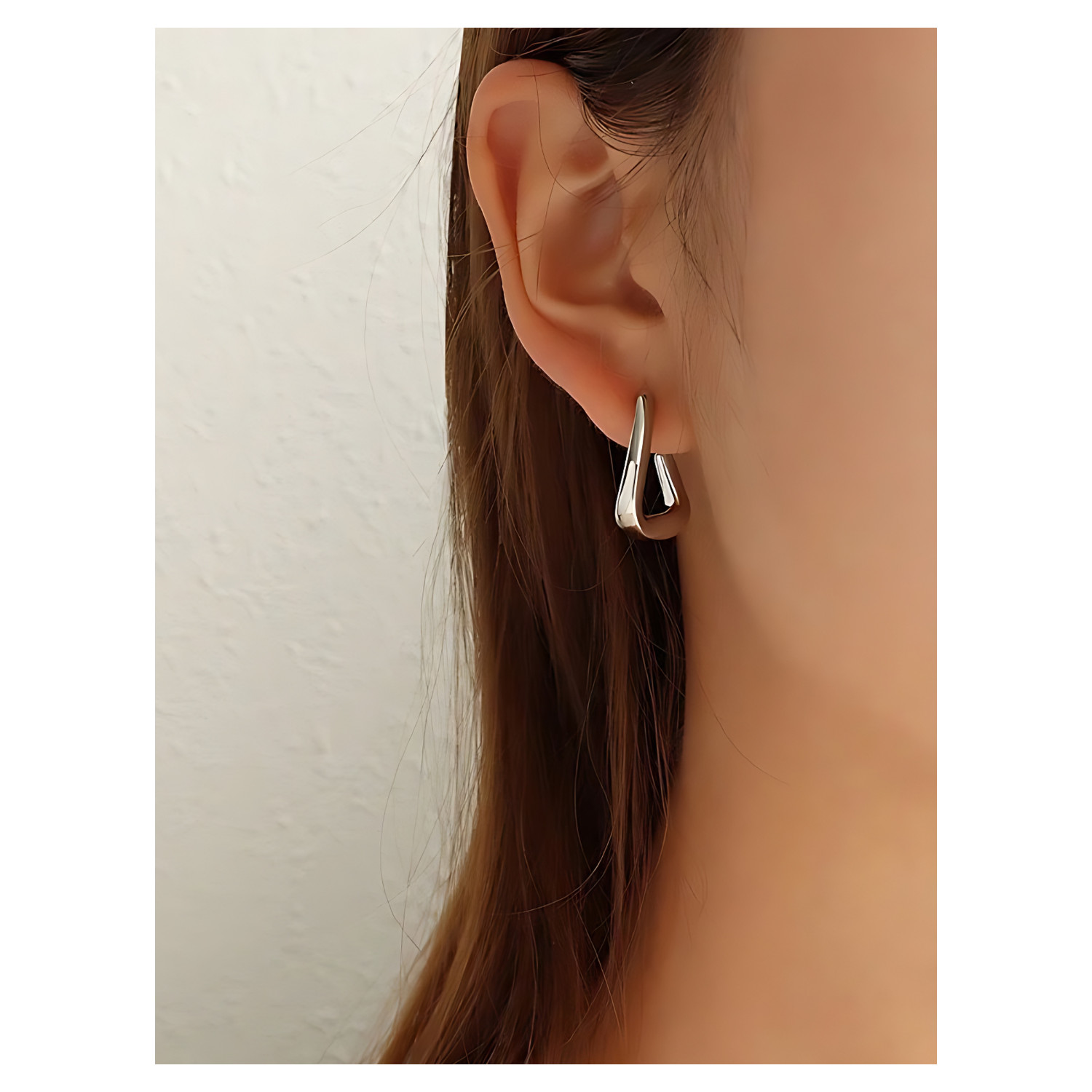 Luxury 18K Silver Dainty Earrings. Hoop Dangle Tassel Drop Stud Minimalist Cute.