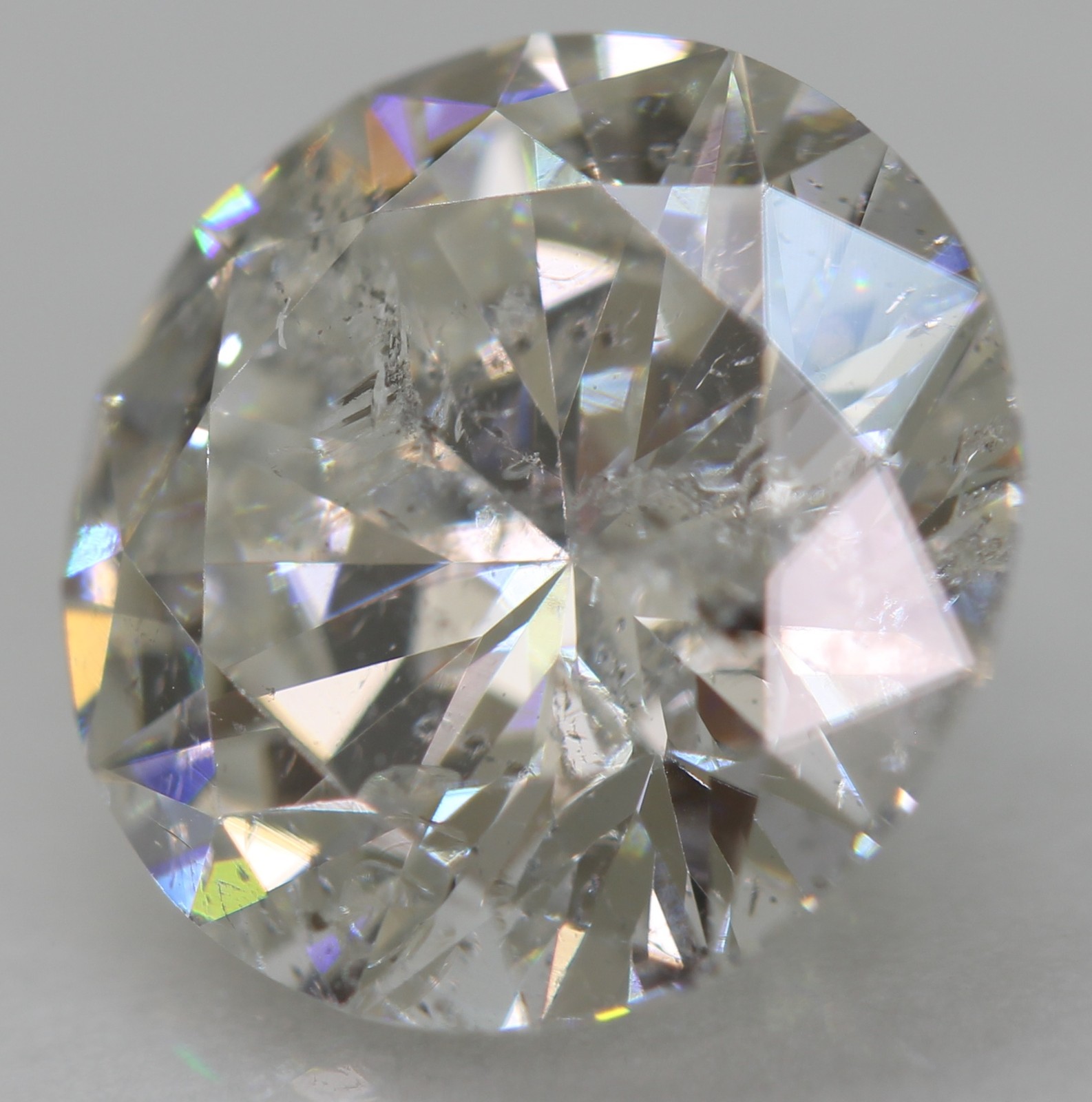 Certified 2.01 Carat G SI2 Round Brilliant Natural EARTH MINED Diamond 8.34mm