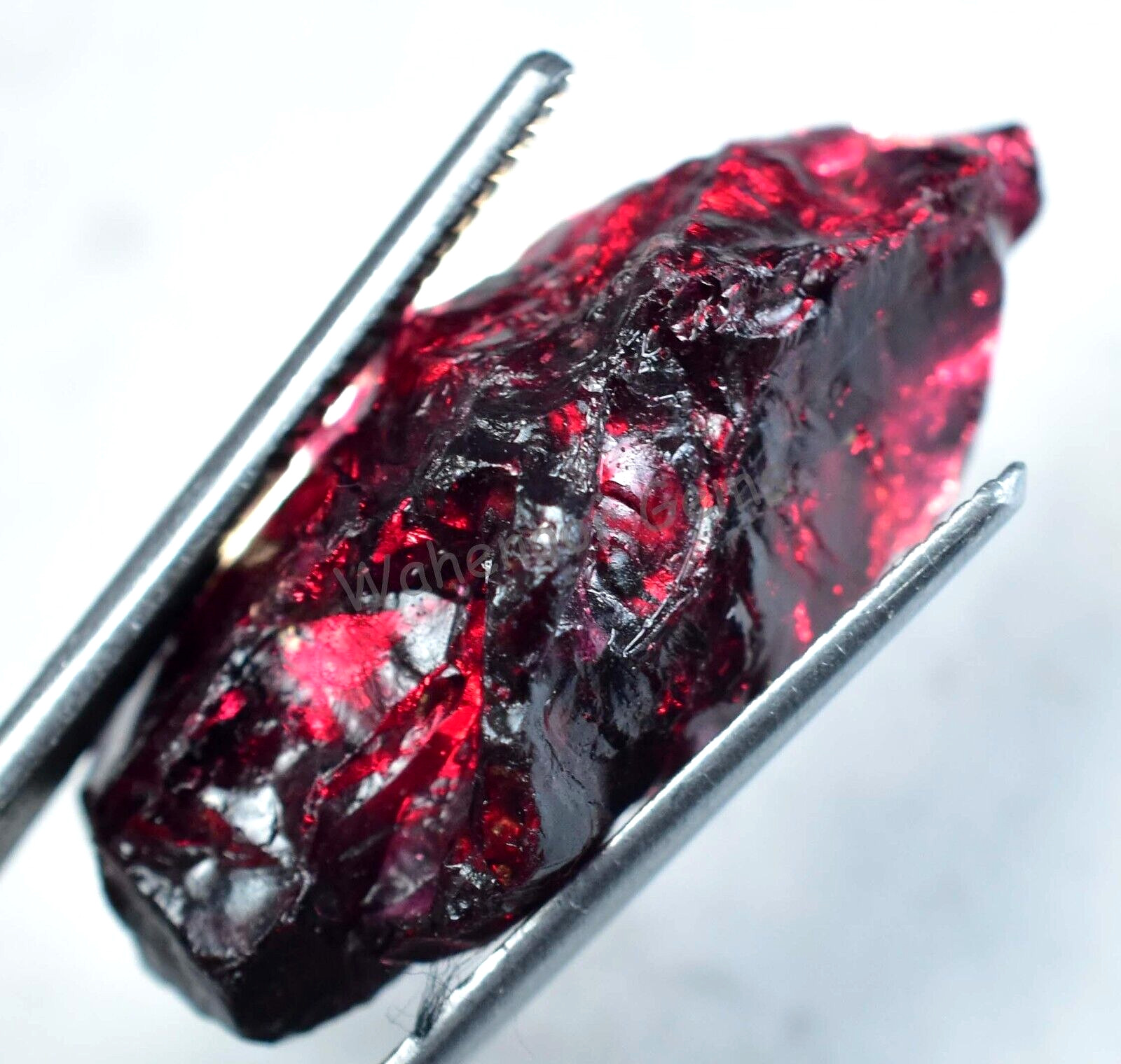 50.95 Ct Natural Red Brown Painite Rough Facet Top Quality Mogok AGL Certified