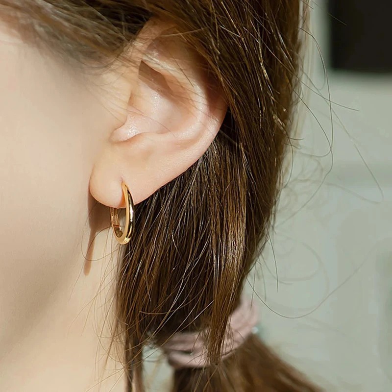 Stainless Steel Huggie Hoop Earrings Unisex Fashion Jewelry For Women, Men
