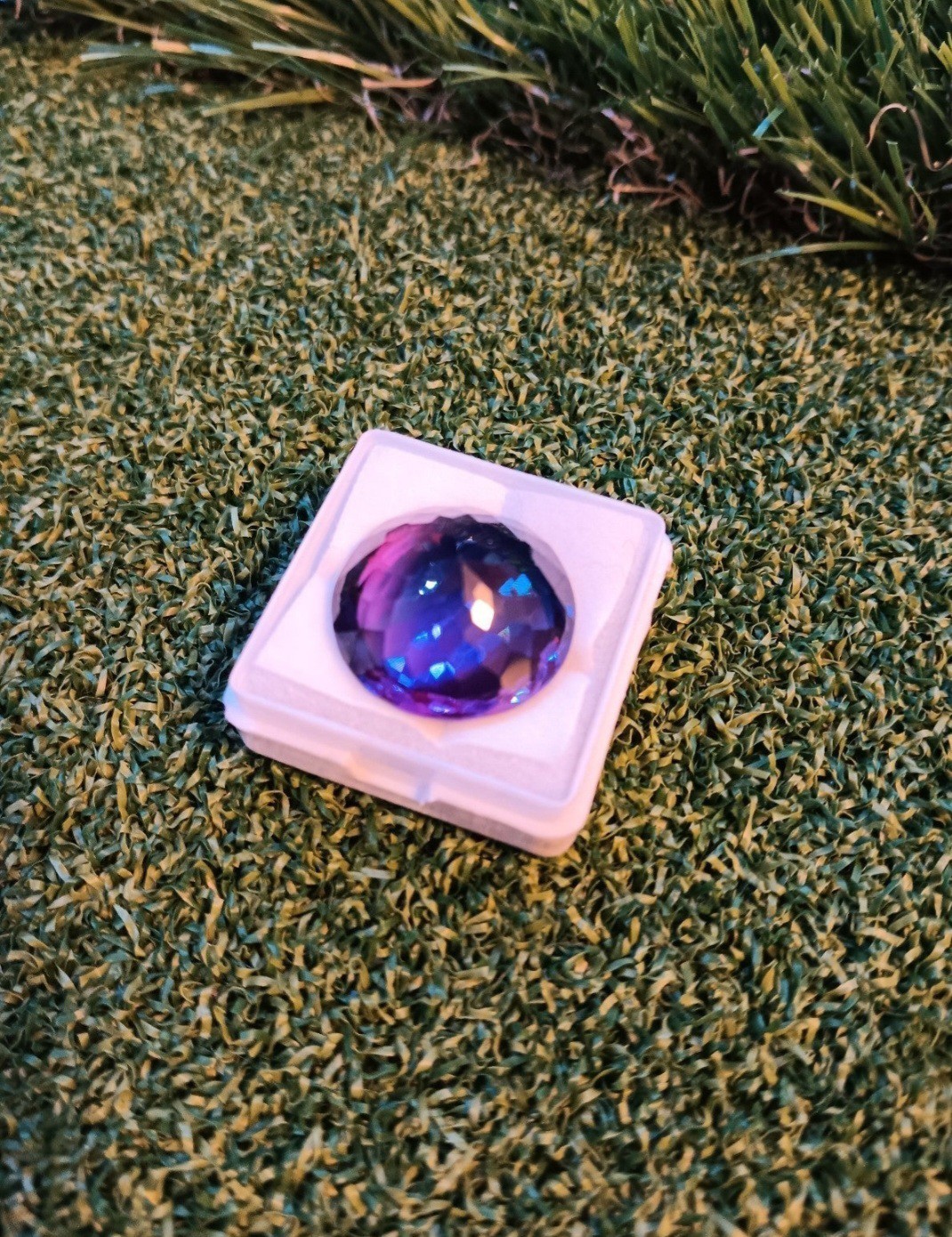 Natural 35.55 Ct Boysenberry Sapphire Treated Gemstone (Sri Lanka)