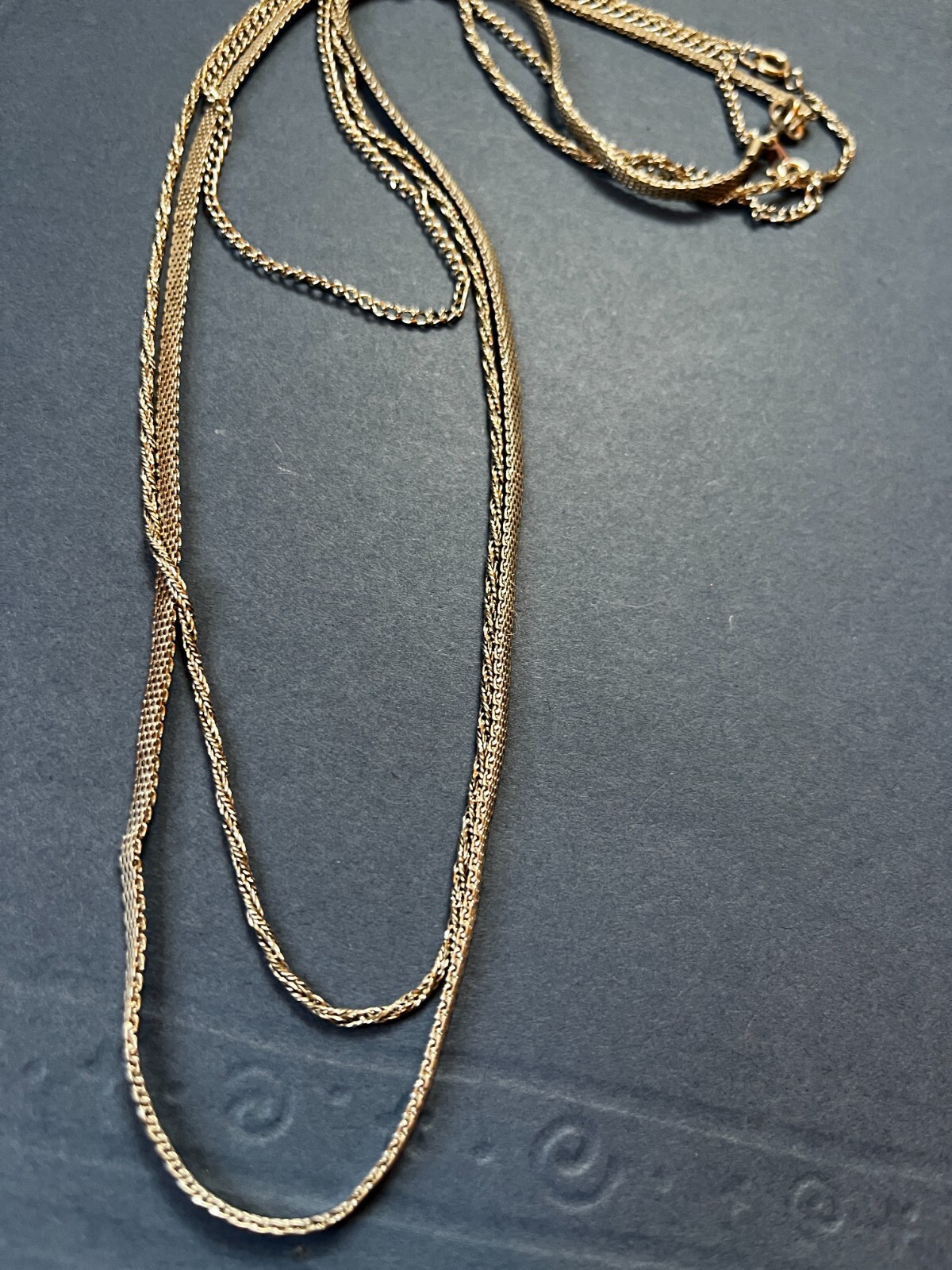 Lot of Various Styles of Mesh Basic Twist Silvertone Chain Necklace – 16-24 inch