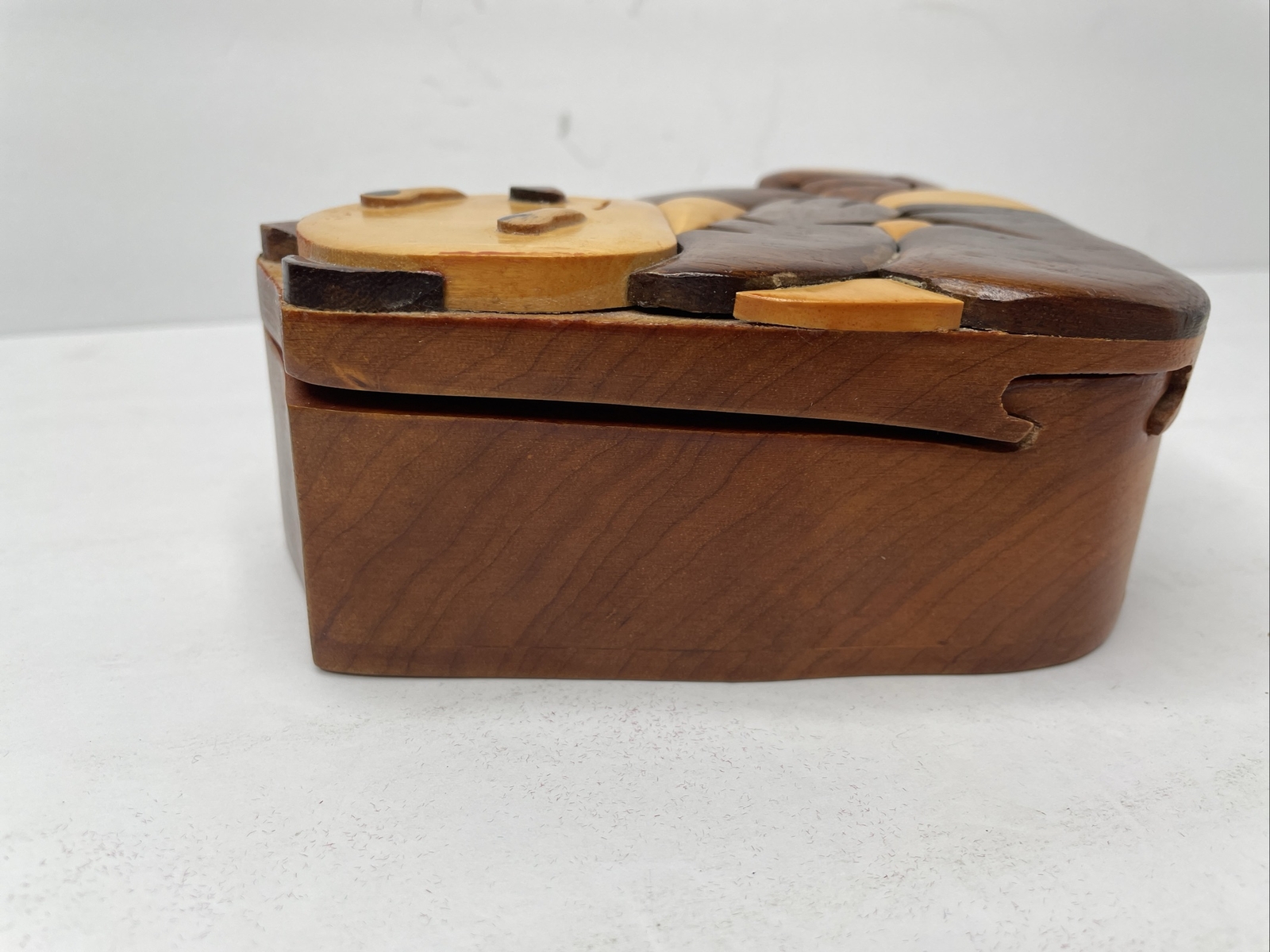 Handcrafted Wooden Animal Shape Secret Jewelry Puzzle Box – Panda A5