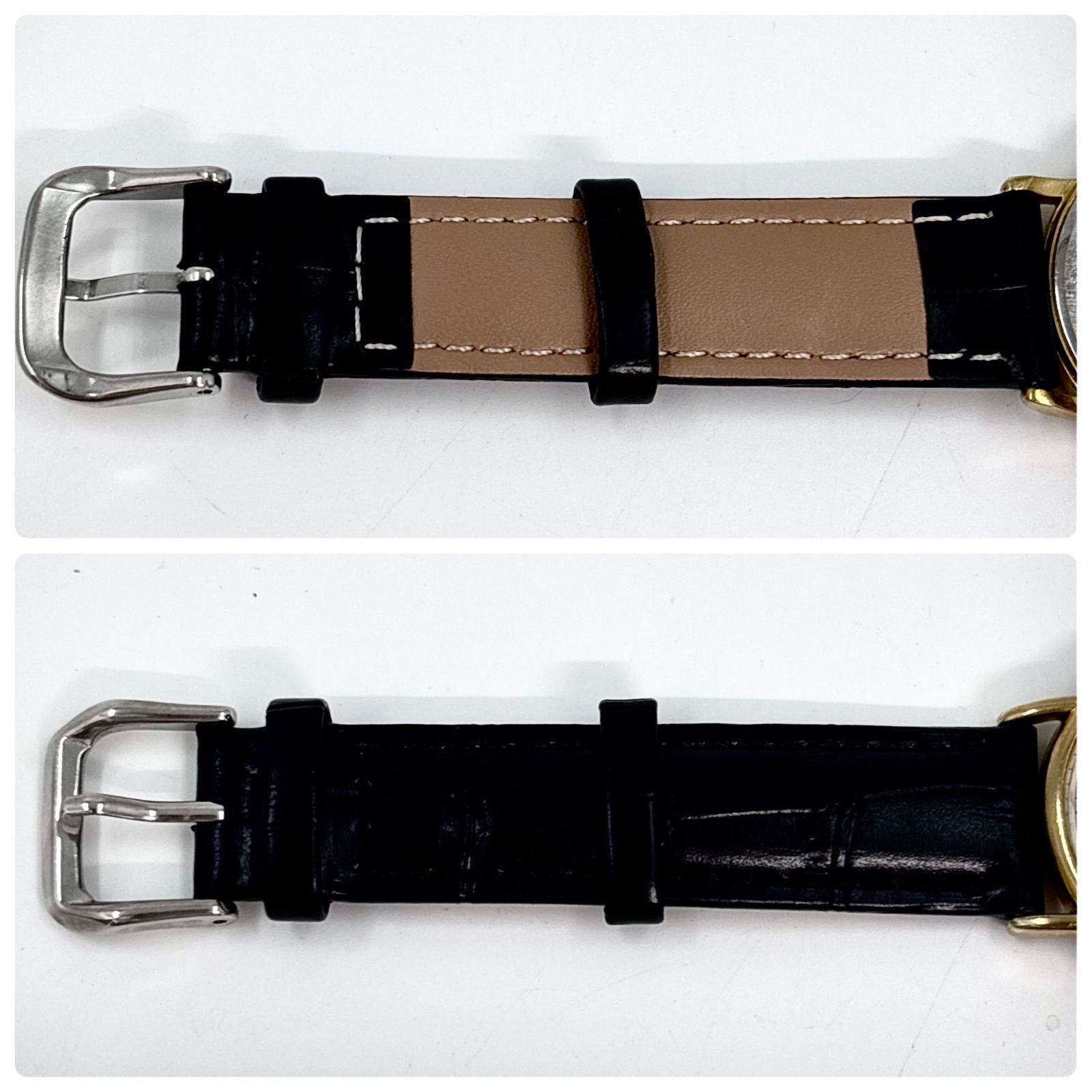 SEIKO Quartz Roman Index Gold Wristwatch manufactured in August 1983 Japan vinta