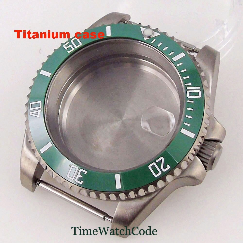 Titanium Watch Case 40mm 200m Waterproof Fit NH35 NH36 ETA2824 PT5000 Movement