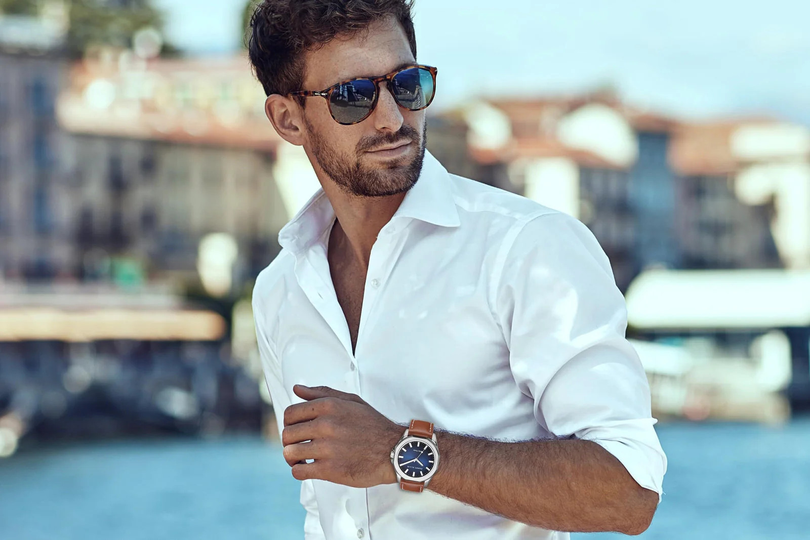 Perry Ellis Solar Powered Mens Watch | Round | 42 MM