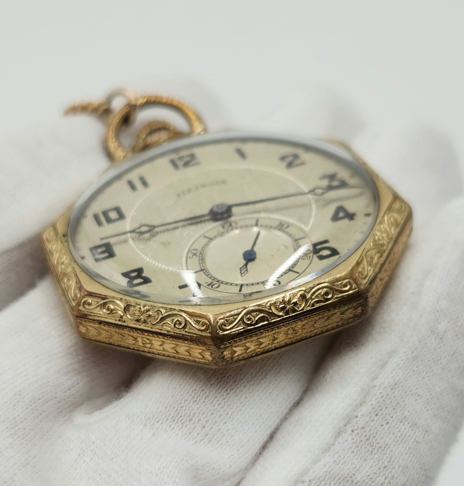 Illinois Supreme Double Roller Octagonal Pocket Watch – FOR PARTS / REPAIR