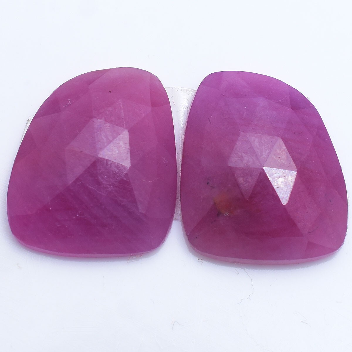 28.00 Cts Natural Untreated Ruby Pair Checker Cut Loose Gemstones Wholesale Lot