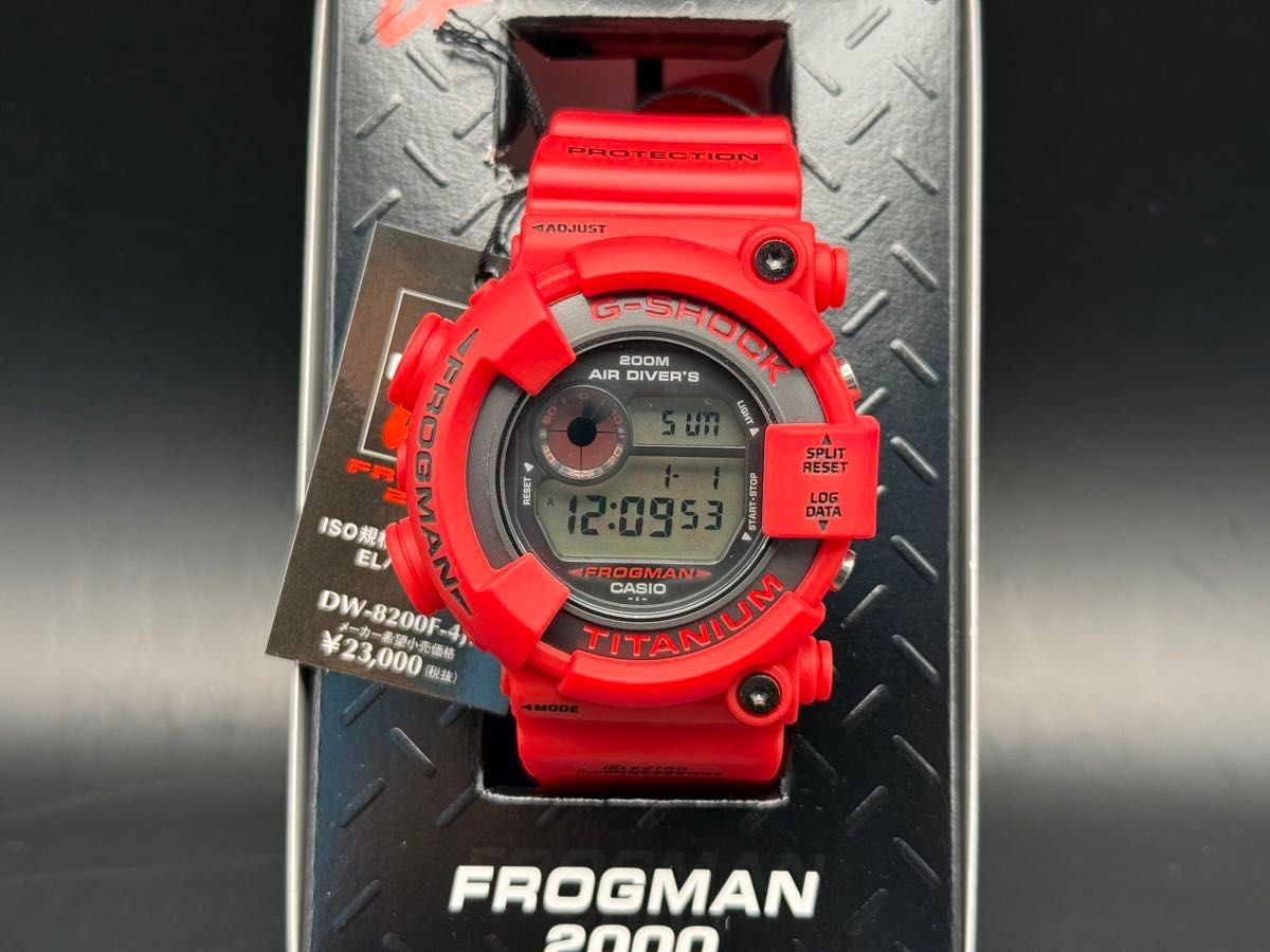 CASIO G-Shock Frogman DW 8200 Red Frog 2000 model Last 2 items FROGMAN Red