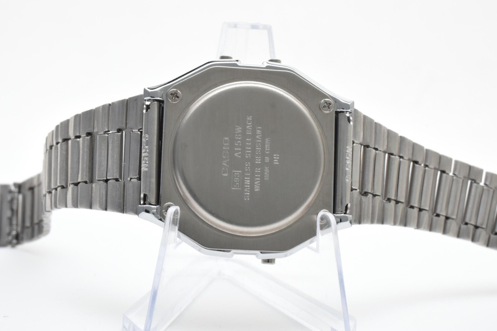 [Near Mint] CASIO 593 A158W Digital Alarm Chronograph Watch Quartz Made CHINA