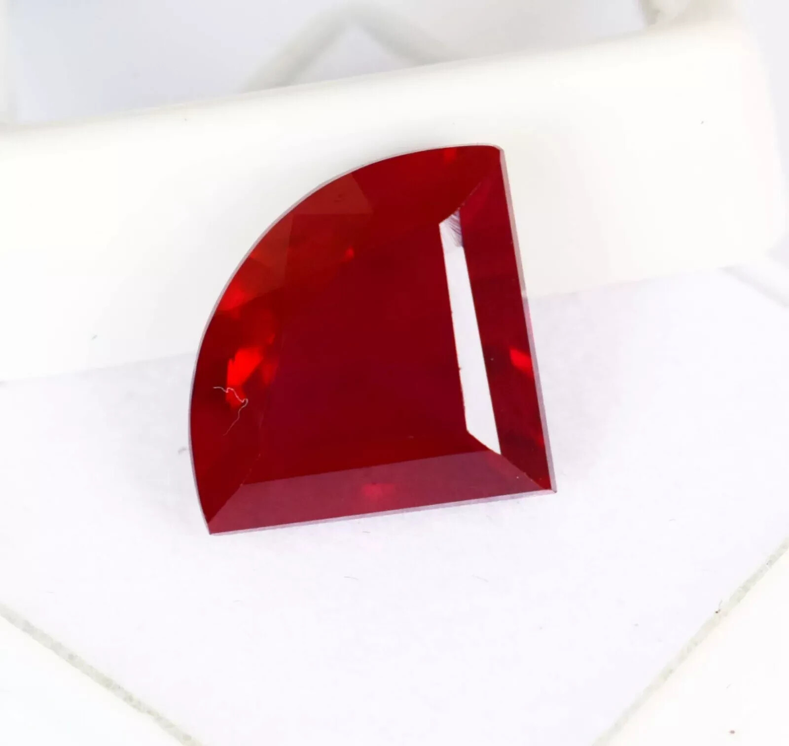 Natural 11 Ct Ruby Red Fancy Shape Certified Loose Gemstone With Free Gift