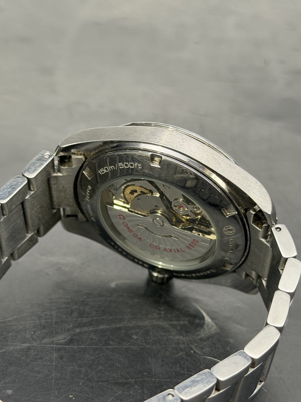 USED Omega Day Date Seamaster Aqua Terra 150M Steel/Silver Dial 42mm Men’s Watch
