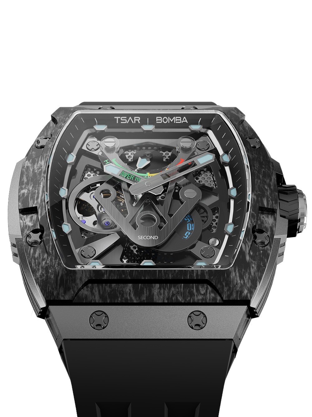 Tsar Bomba TB8216TF-01 Mens Watch Neutron Limited Edition Automatic 46mm 5ATM