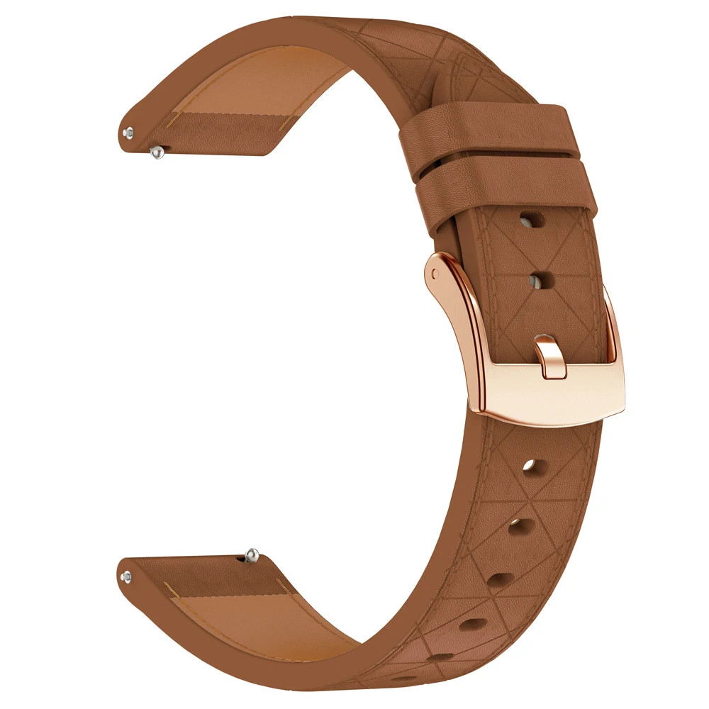 Women Watch Band fr Garmin Venu 3S/2S Vivoactive 5/4S 3/3S 165/55 Leather Strap