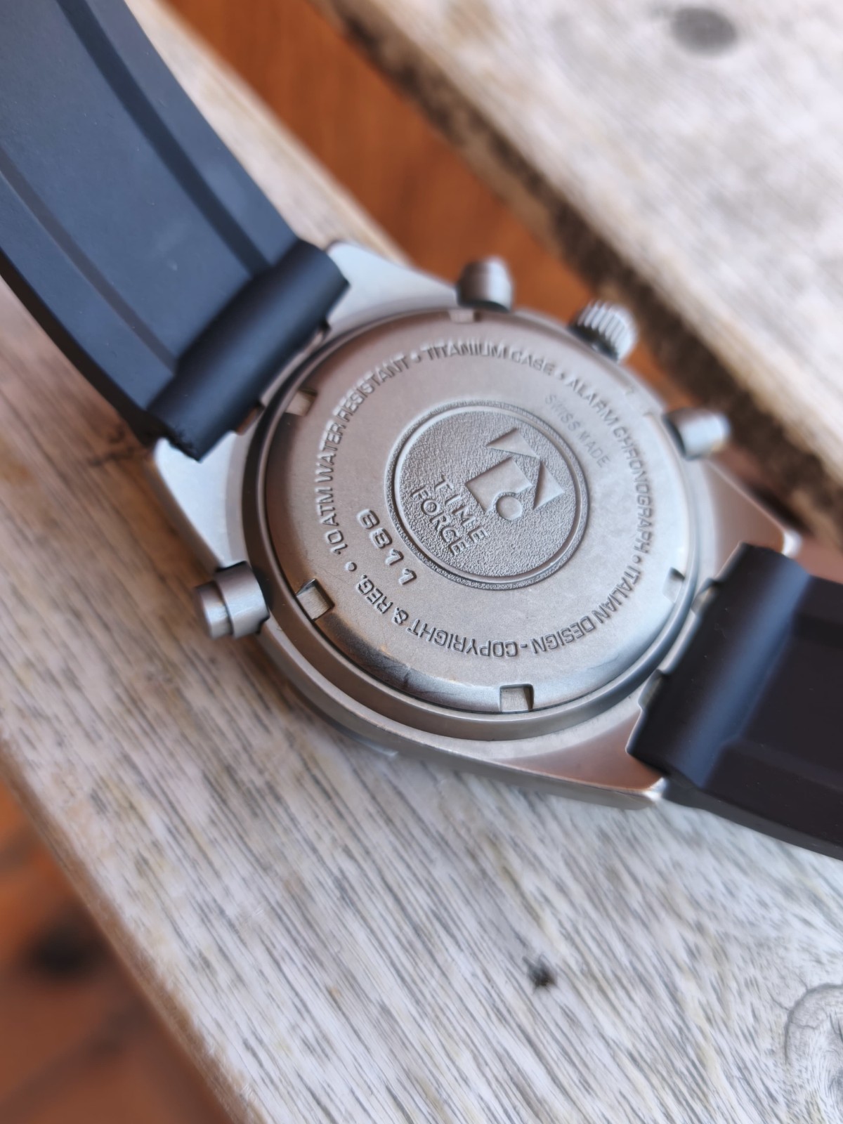 Time Force Titanium Alarm Chronograph 6811 Swiss Quartz Watch