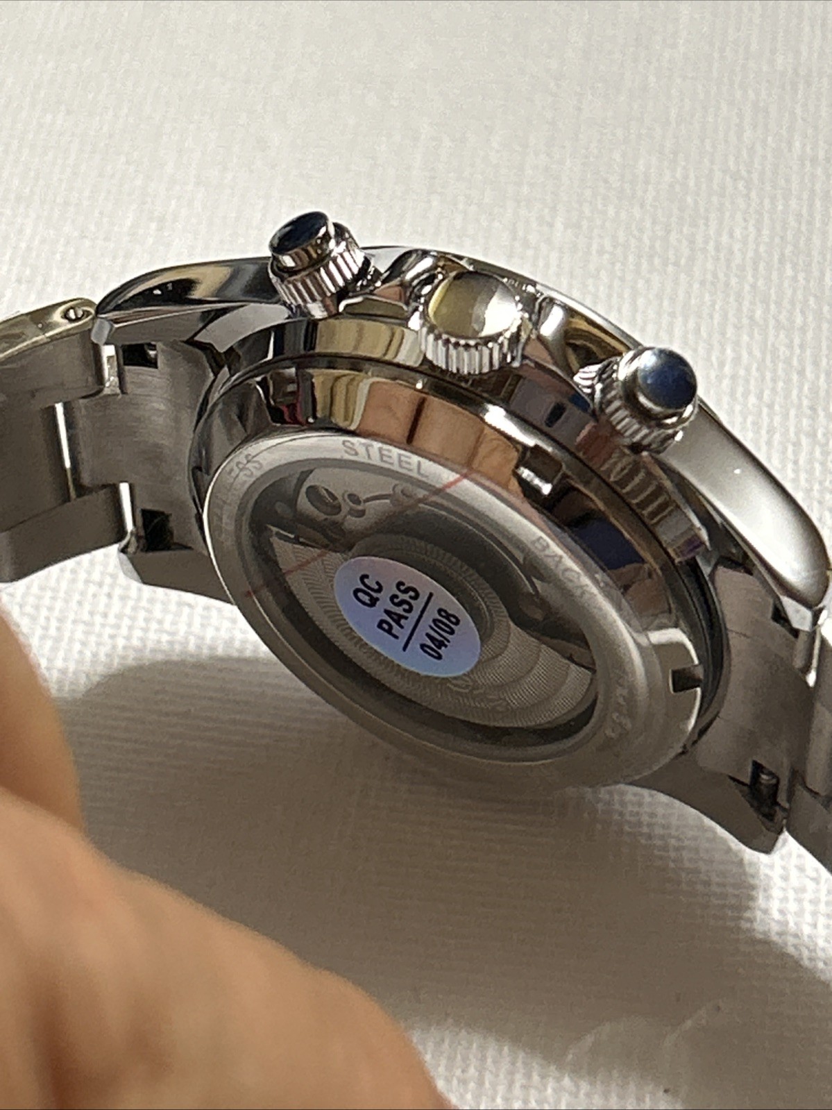 Stunning Celestial Blue Starry Dial Automatic Luxury Watch Blue Stainless