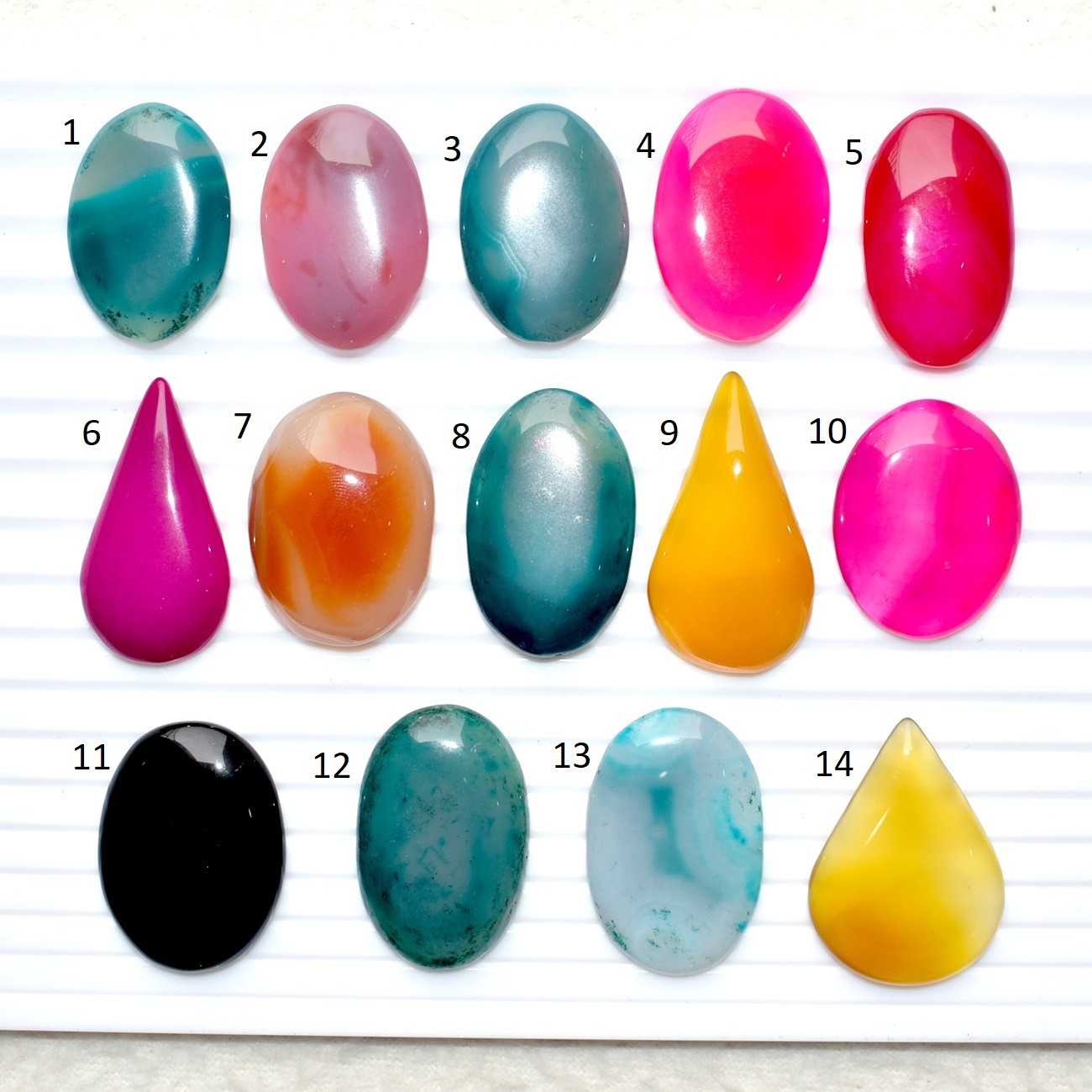 Botswana Agate Mix Shape Cabochon Natural Loose Gemstone 947