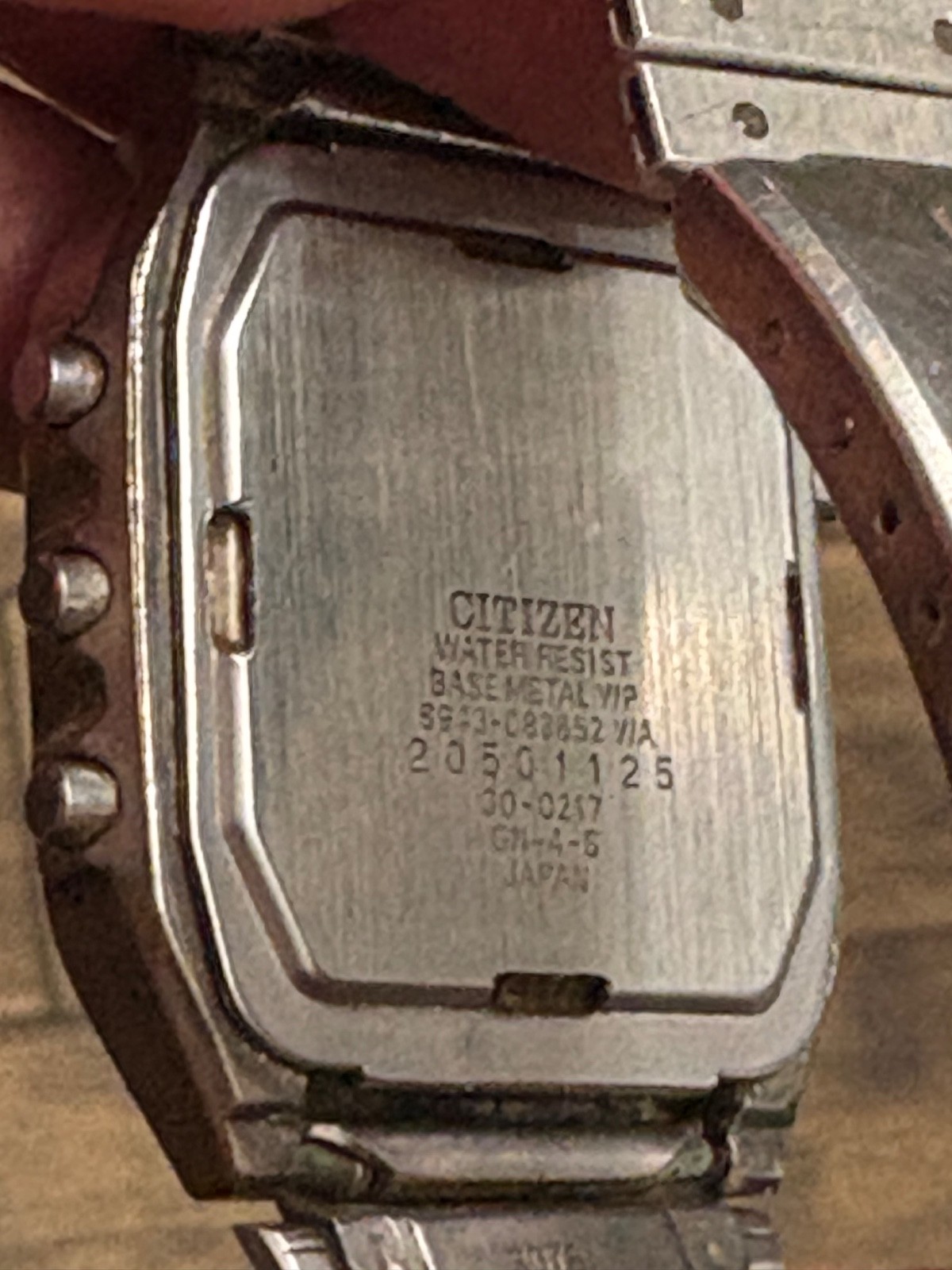Vtg Mens Citizen 8943 Jet Boy Robot Face Digi-Ana Watch & Orig Band Parts Repair
