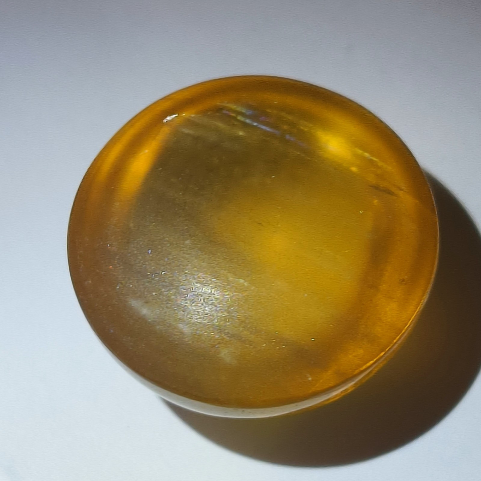 FANTASTIC NATURAL VERY RARE YELLOW BERYL CAT’S EYE 29.75Cts