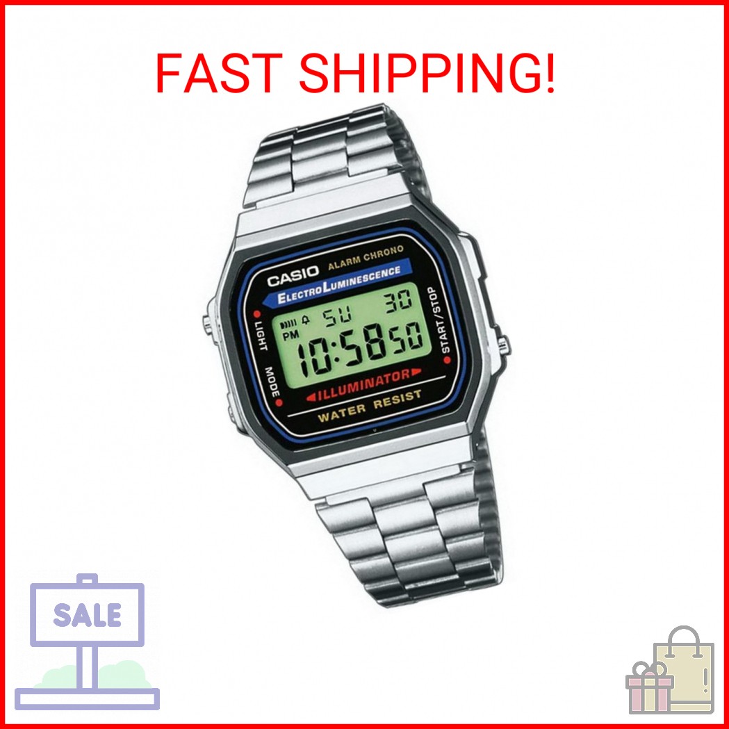 Casio Men’s Vintage A168WA-1 Electro Luminescence Watch