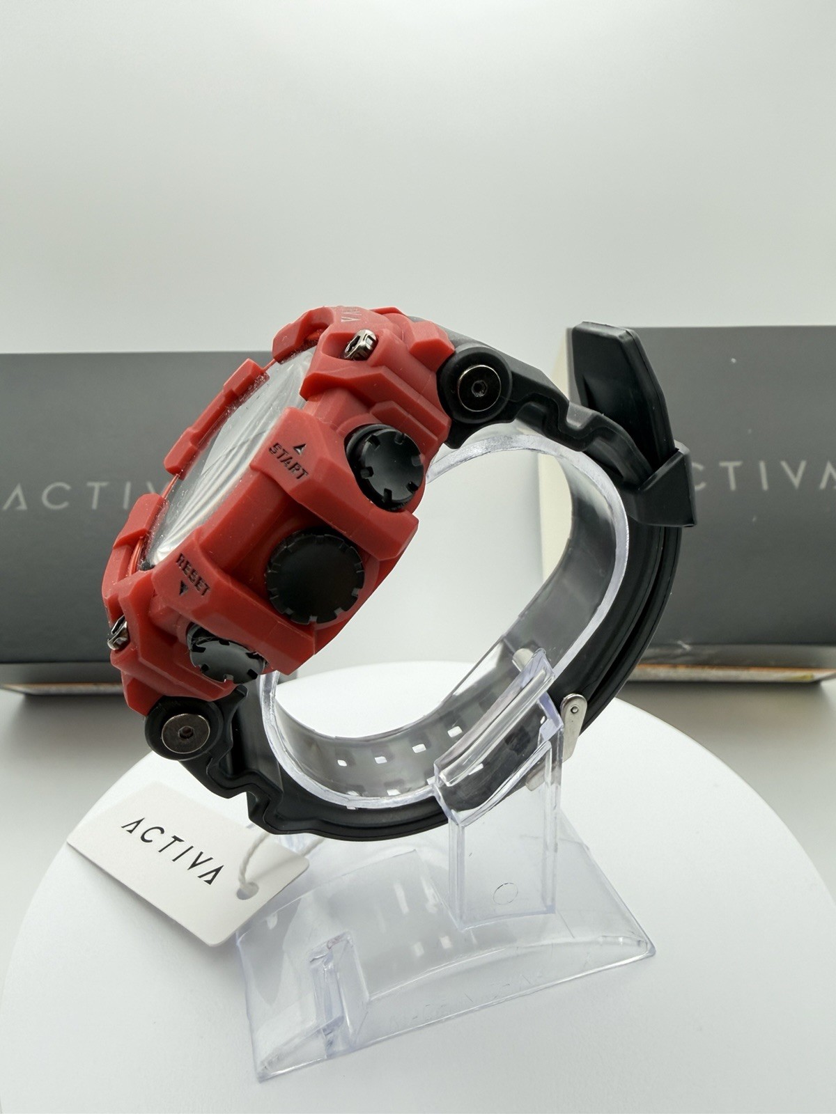ACW1968-006 Activa Kadron x Invicta Digital Watch Men’s 53mm Black/Red