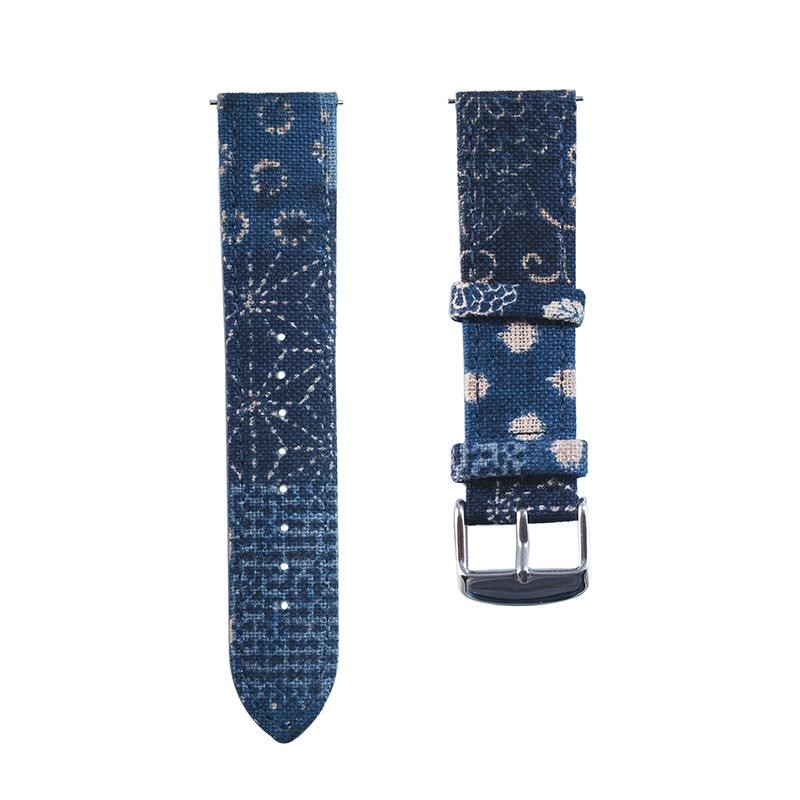 18 20mm 22mm Japanese Vintage Indigo Boro Quick Release Watch Strap Watchbands