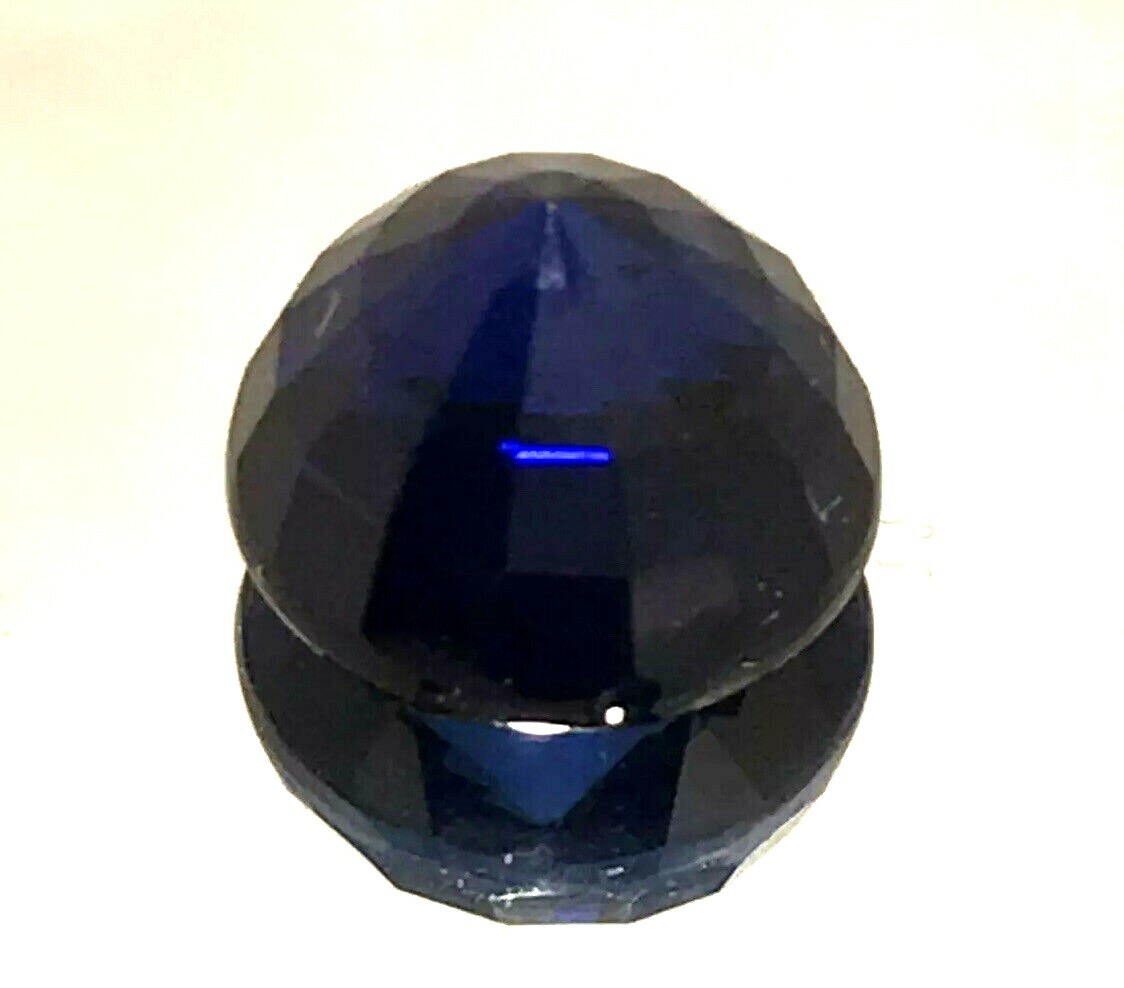 3.80 ct Natural Blue Sapphire , Excellent Round Cut , VS Clarity,9 mohs