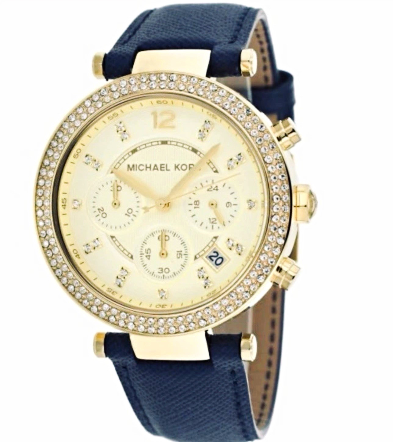 Michael Kors MK2280 Parker Chronograph Gold Dial Women’s Watch $