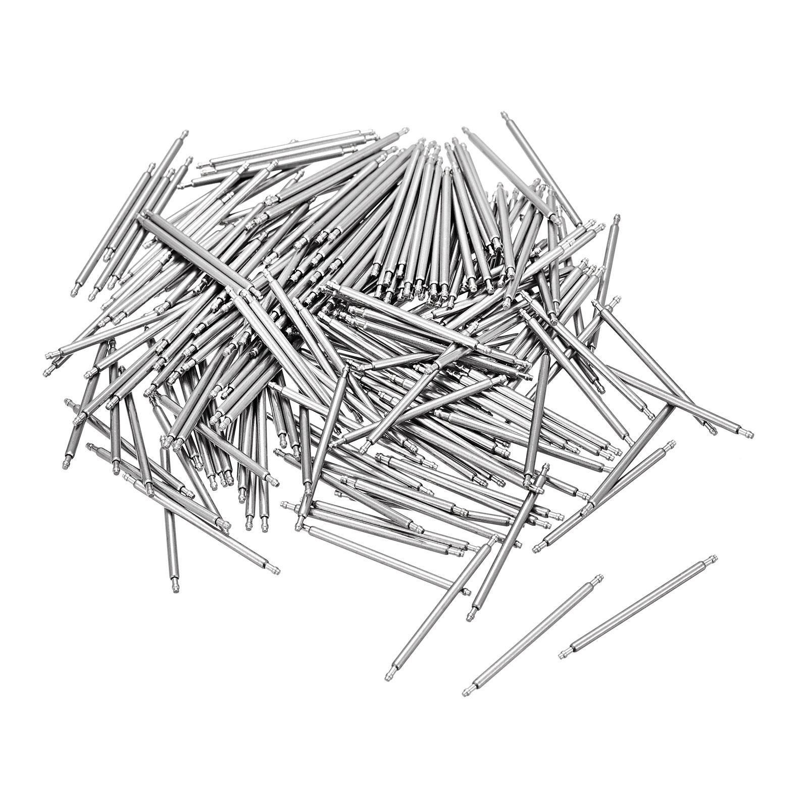 22mm Watch Band Pin 1.3mm Dia Steel Single Flanged End Spring Bar Pins 200pcs