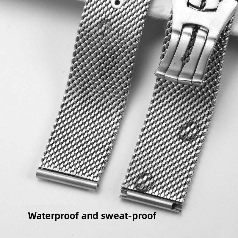 For Omega Seamaster Milanese Mesh Watch Band Stainless Steel Braided Strap 20mm