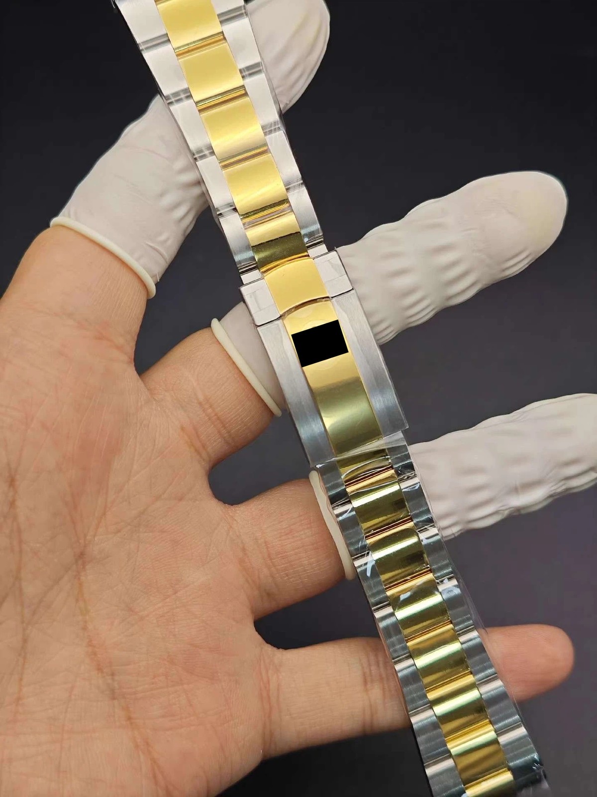 For R0 -1ex 126334 126300 21mm Silver Gold Stainless Steel Bracelet