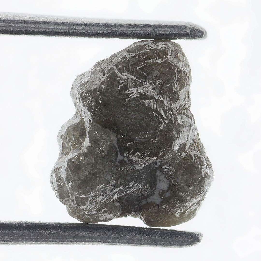 Raw Natural 5.07 Ct Light Grey Color Loose Rough Raw Diamond