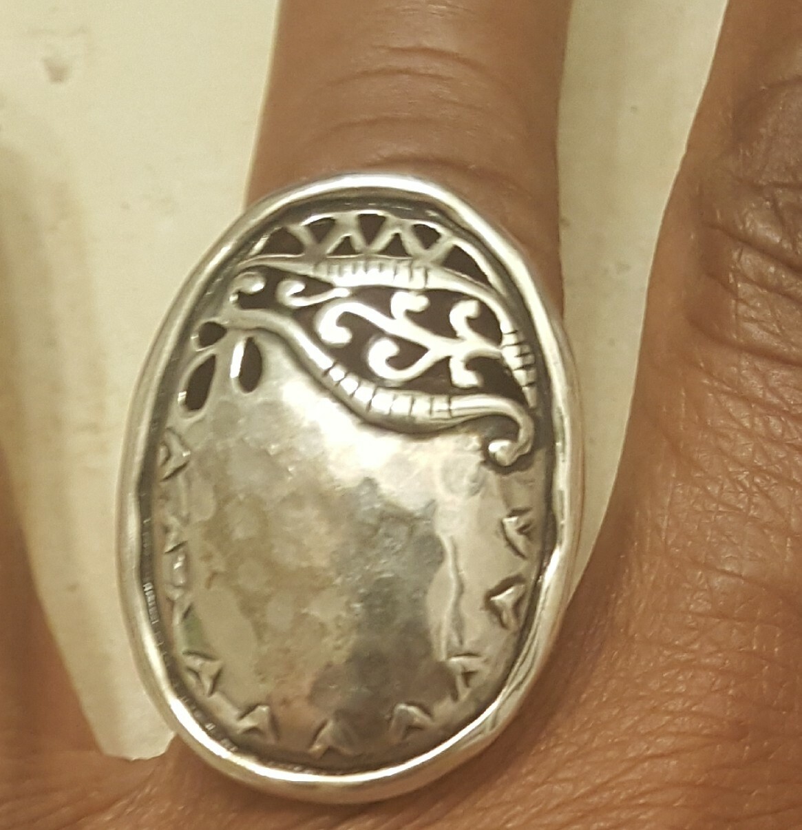 Silpada Sterling Silver “Reflection” Chunky Ring Size 6 R2939
