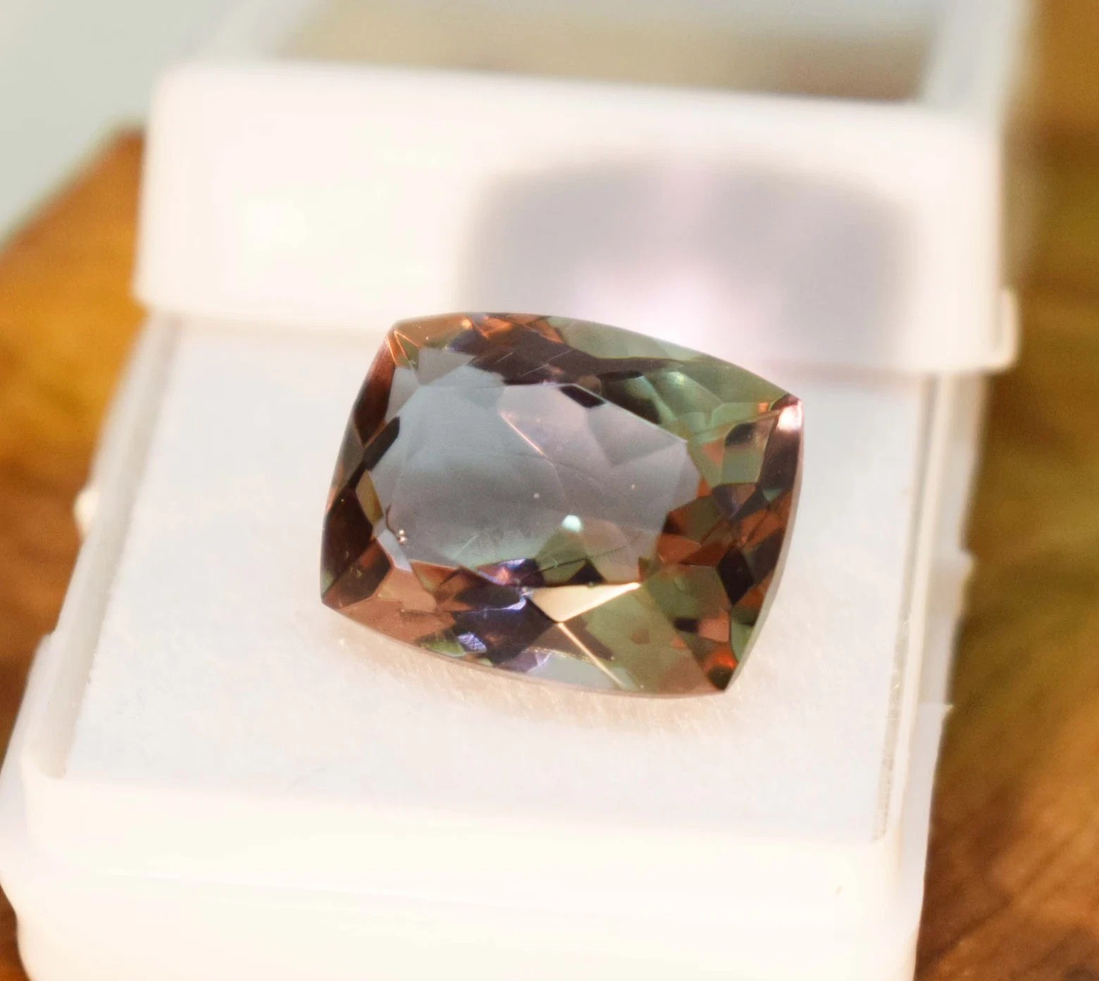 Natural Color Changing Alexandrite 10 Ct Certified Cushion Cut Loose Gemstone