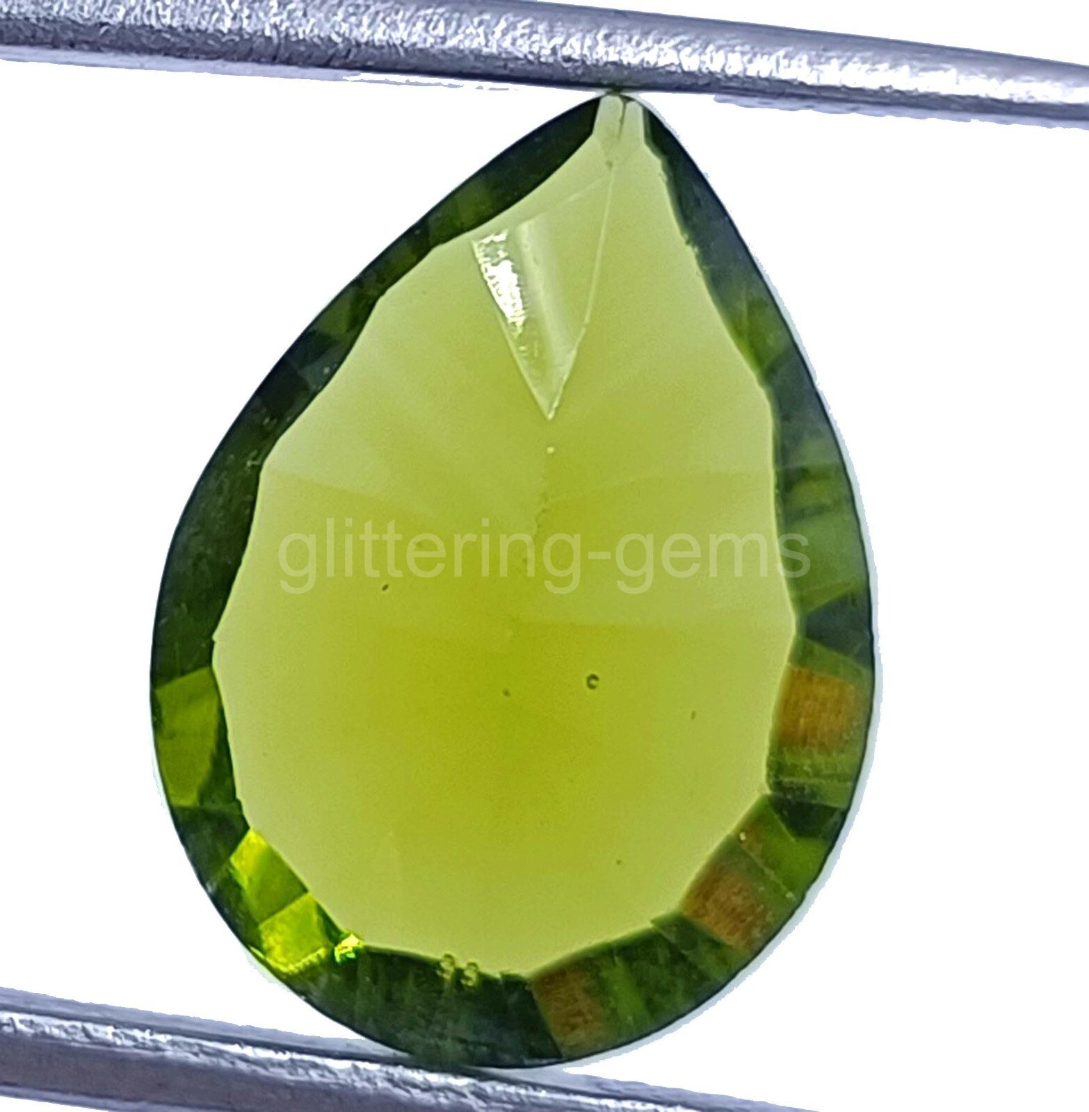 Natural Green Tourmaline 7.00 Ct Pear Cut Certified Gemstone Fresh Offer 5AIU