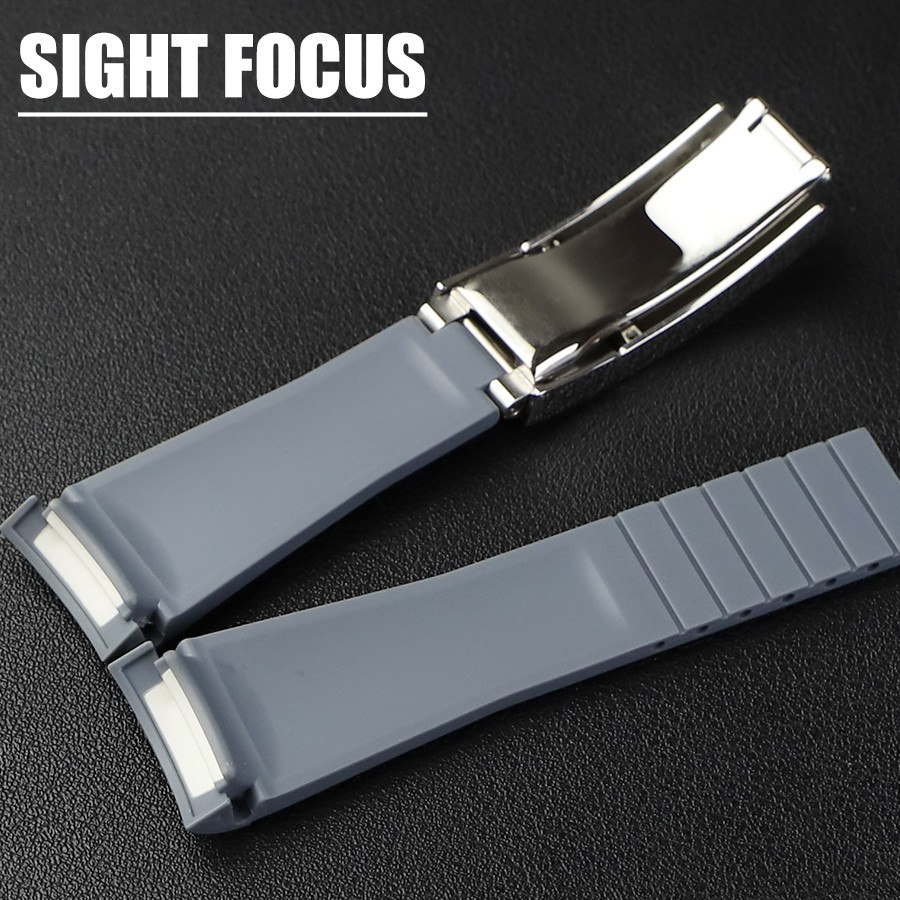 20mm 21mm 22mm Rubber Watch Band for Rolex Sub Daytona Yacht Master DAY-DATE 36M