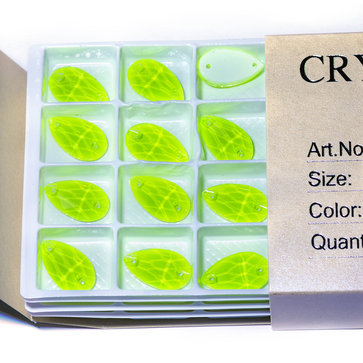 Drop Solid Gem Crystal Neon Sew On Rhinestones Fluorescence Mocha Sewing accesso