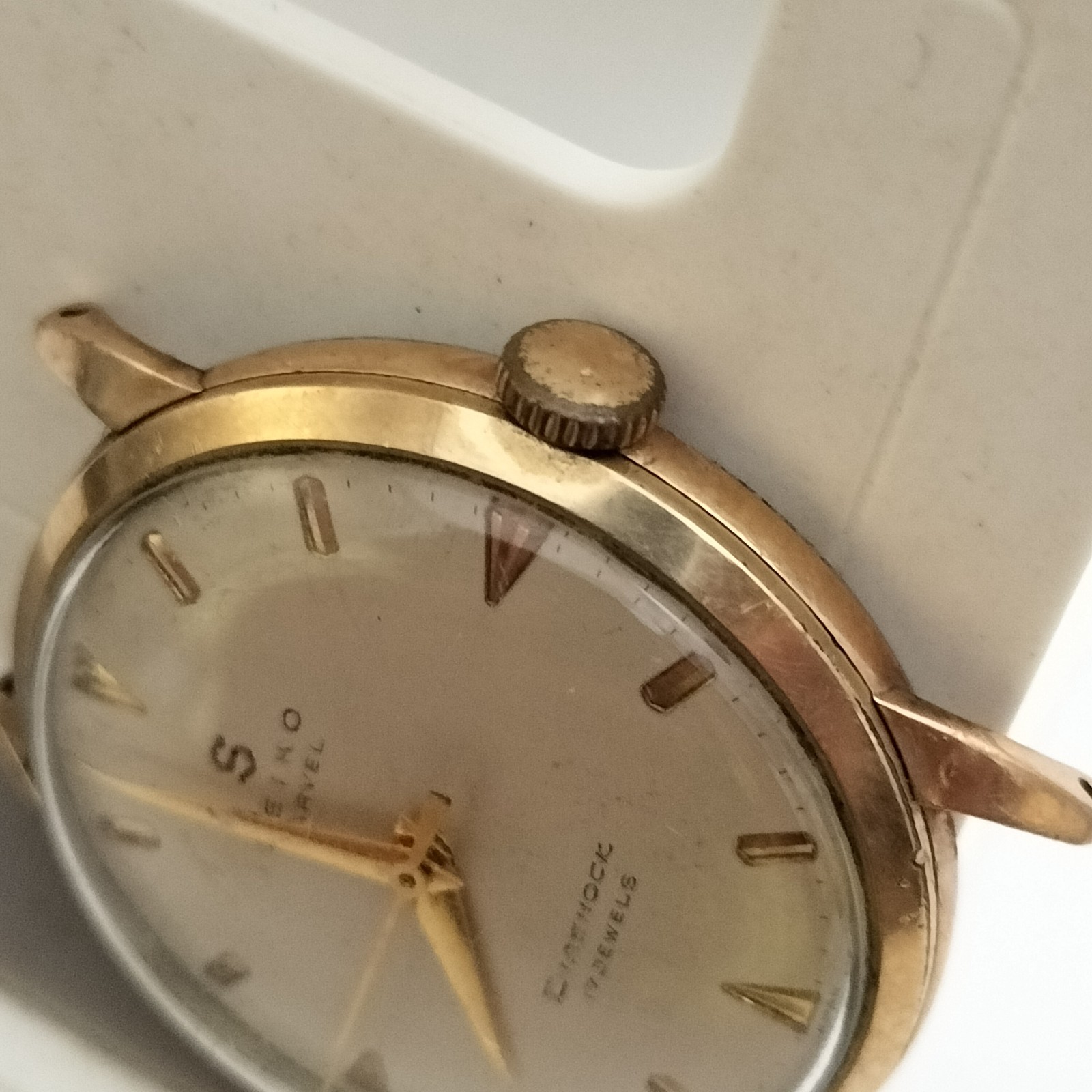 Vtg Seiko Marvel 14045 S-Mark 14K Gold Filled 17J Diashock Manual For Repair