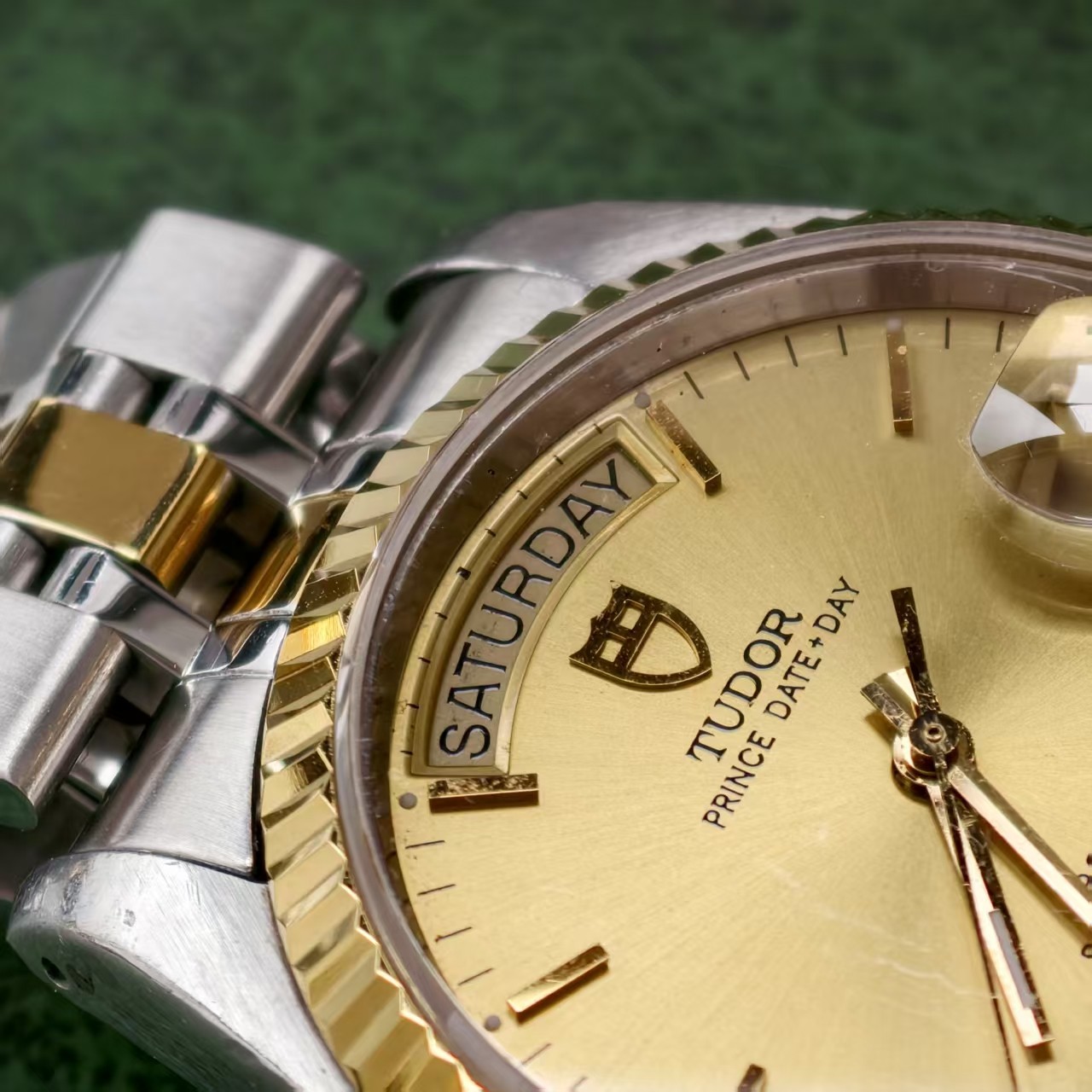 Tudor Champagne Scale Dial 76213 Prince Date Men’s Watch Automatic 36mm