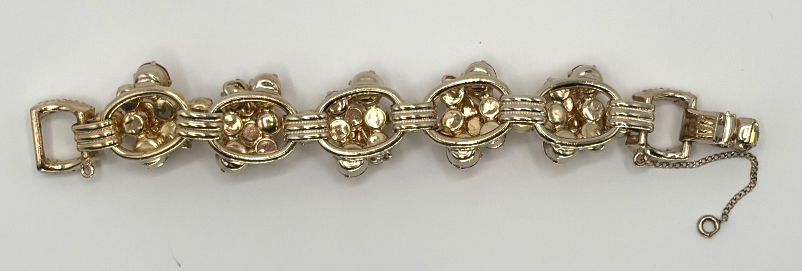 JULIANA D&E Set Bracelet w/Earrings Topaz and Citrine Rhinestones Ref#3288