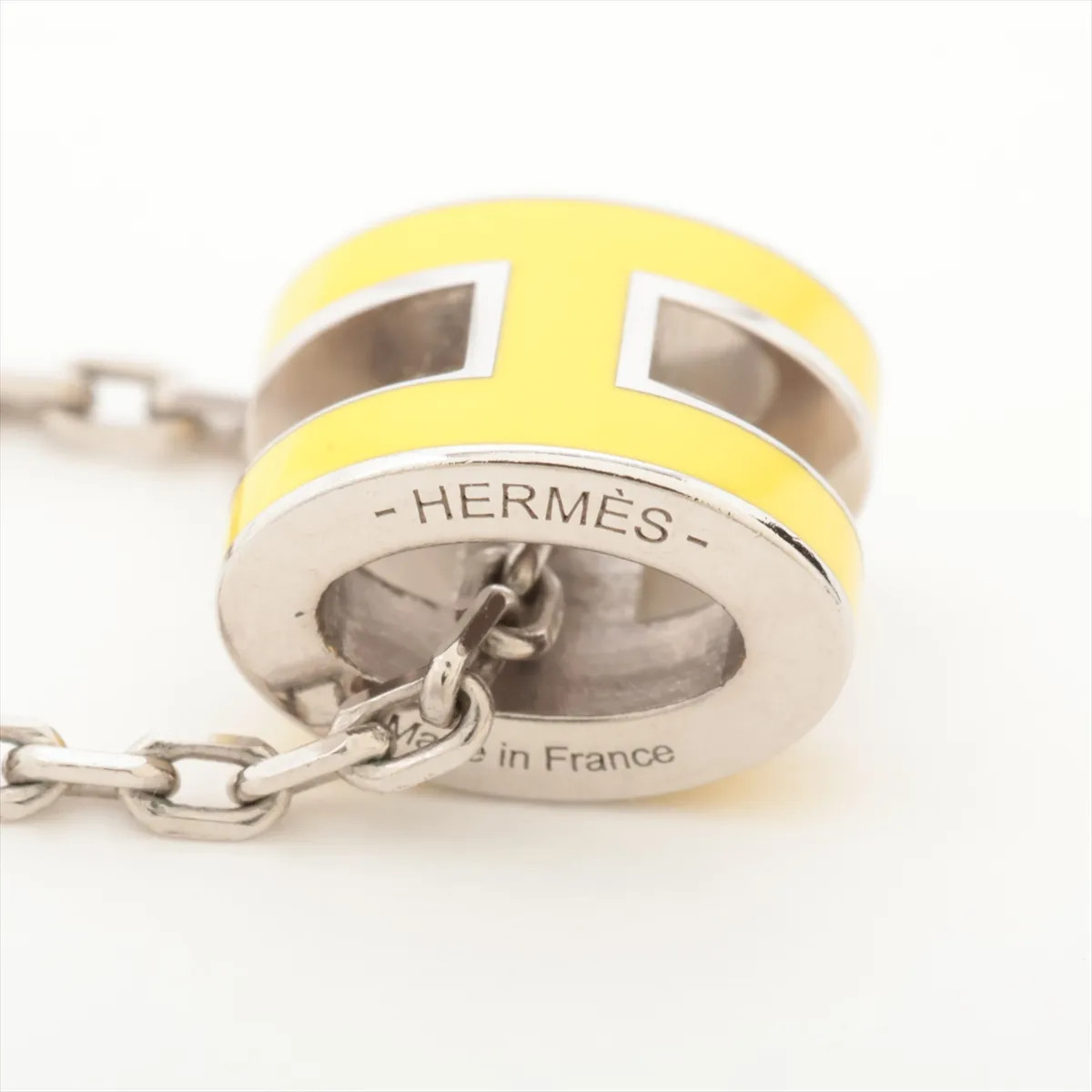 Hermès Mini-pop H ST0274 Necklace GP yellow x silver