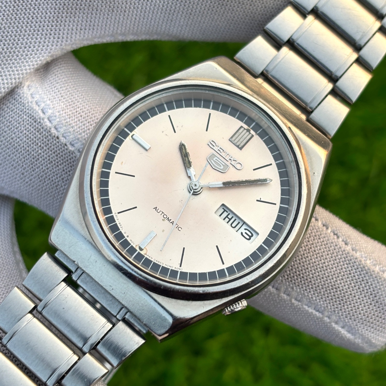 Vintage Seiko 5 Dress Formal Automatic Japan Made Men’s Watch 6309-8810