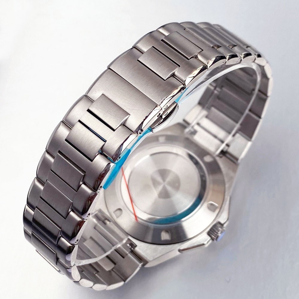 Tandorio 40mm Stainless Steel 10ATM Sapphire Glass Watch Case Fit NH35 ETA2824