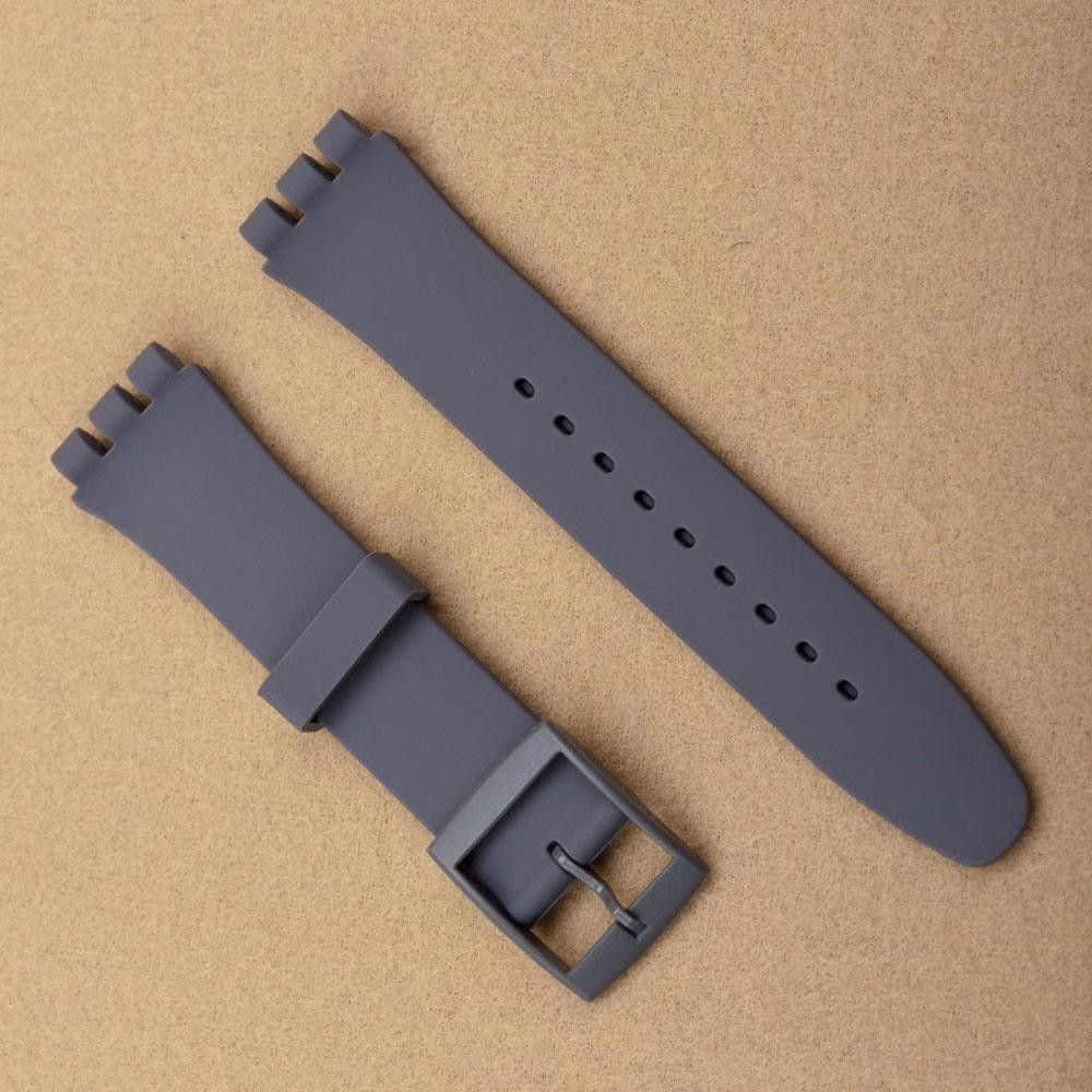 Silicone Watch Strap 17mm 19mm 20mm Sport Rubber Band Men Women for Swatch