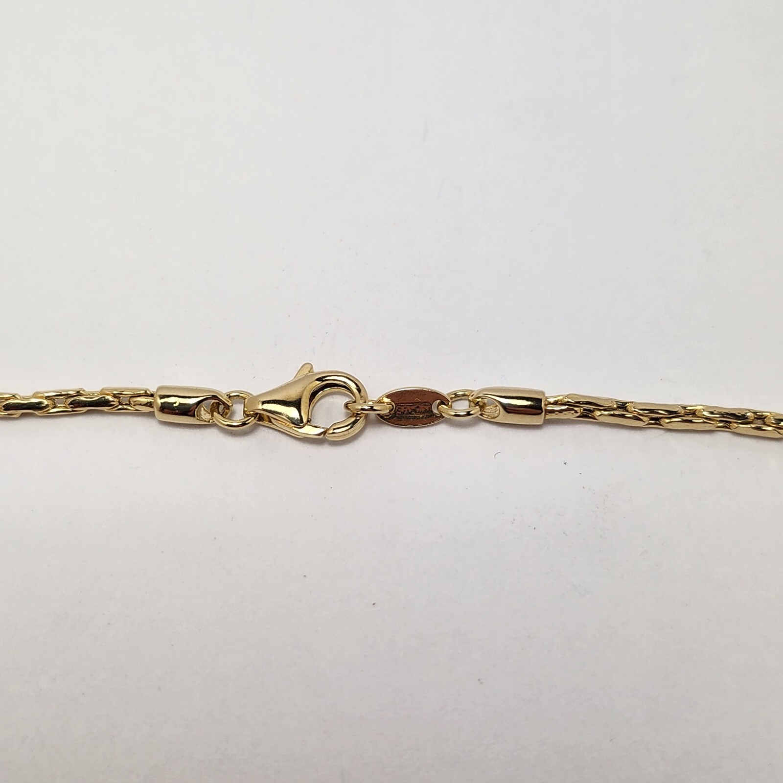 Estate 14K Yellow Gold Heart Pendant Necklace 1.7mm Wide 18 Inch Long 7.3 Grams