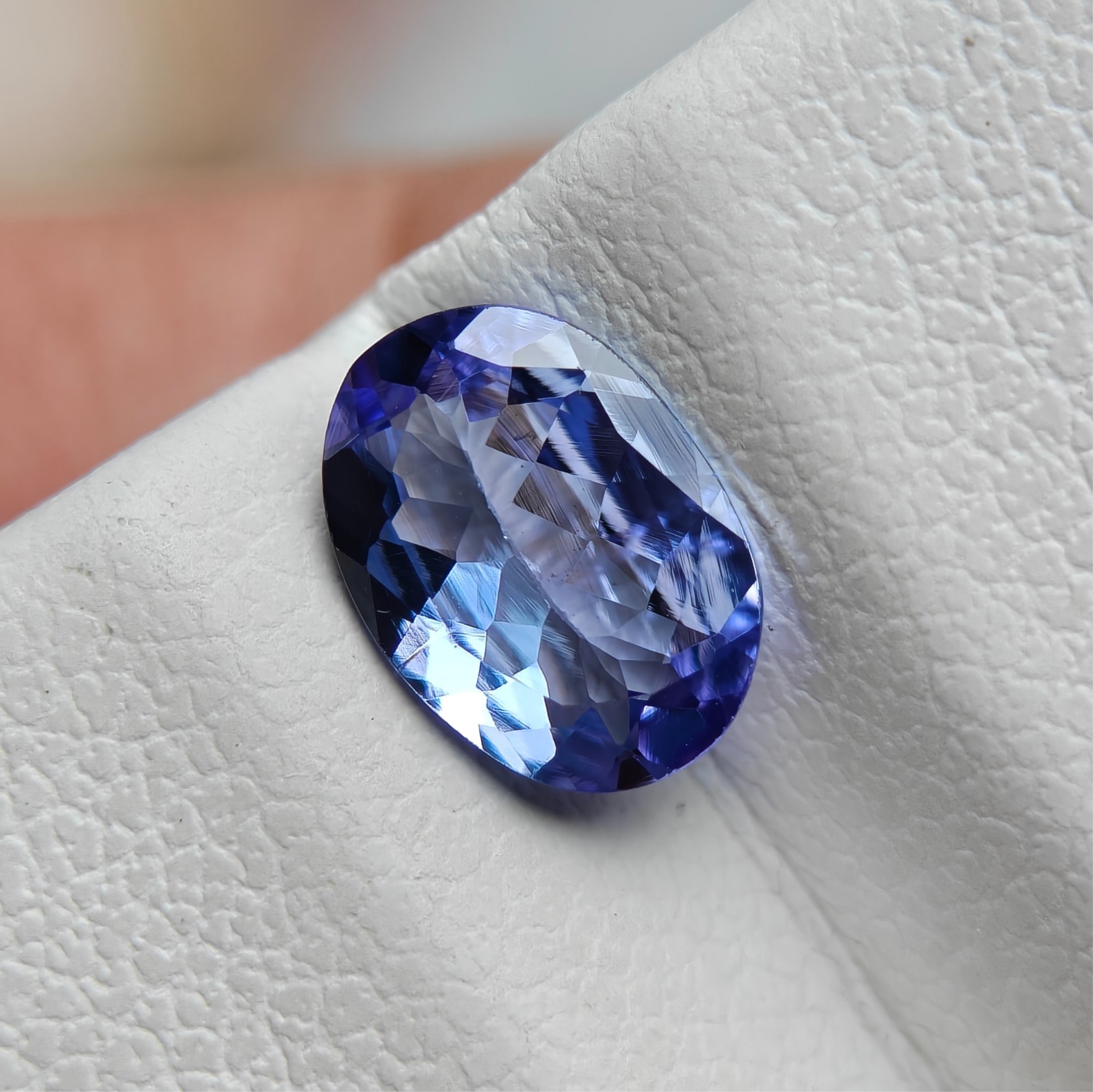 Natural tanzanite oval gemstone loose gemstone for jewelry making| 5.60×7.90mm