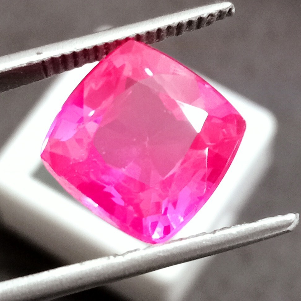 Pink Ruby Cushion Cut 10-12 Ct Mozambique Natural Loose Gemstone EGL Certified